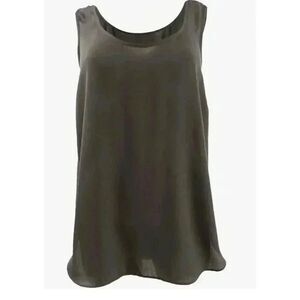 Alfani, Scoop Neck Sleeveless, Shell Brown, Medium